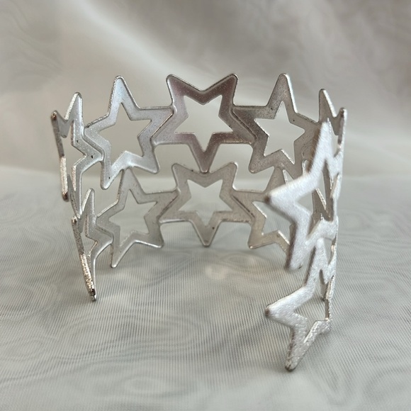 Starry Silver Cuff Bracelet - Picture 3 of 3